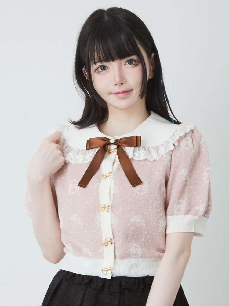 アンクルージュ トップス ブラウス スカート レース切り替えブラウス - Ank Rouge(アンクルージュ)のシャツ