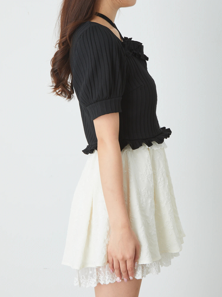 【タグ付き】Ank Rouge ゴシックTOPS★ブラック【未使用】 ゴシックTOPS - Ank Rouge(アンクルージュ)のシャツ・ブラウス