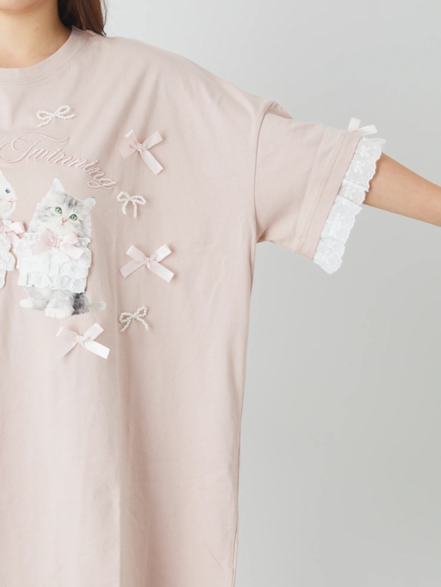 ツインキャットBigTe - Ank Rouge(アンクルージュ)のTシャツ 