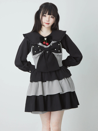 リボンティアードワンピース - Ank Rouge(アンクルージュ)のワンピース