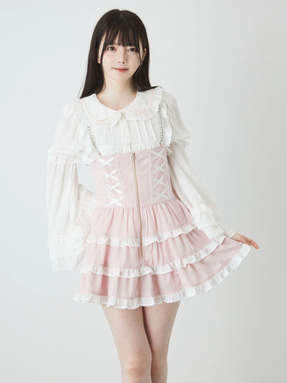 Ank Rouge ストロベリープチリボン ジャンスカ ストロベリープチリボンJSK - Ank Rouge(アンクルージュ)の