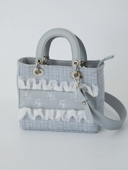 モノグラムツイードBag(ホワイト)