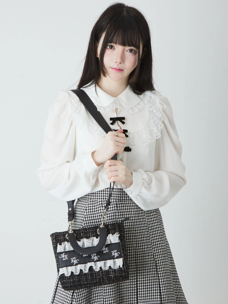 Ank Rouge ノベルティツイードバッグ モノグラムツイードBag - Ank Rouge(アンクルージュ)の