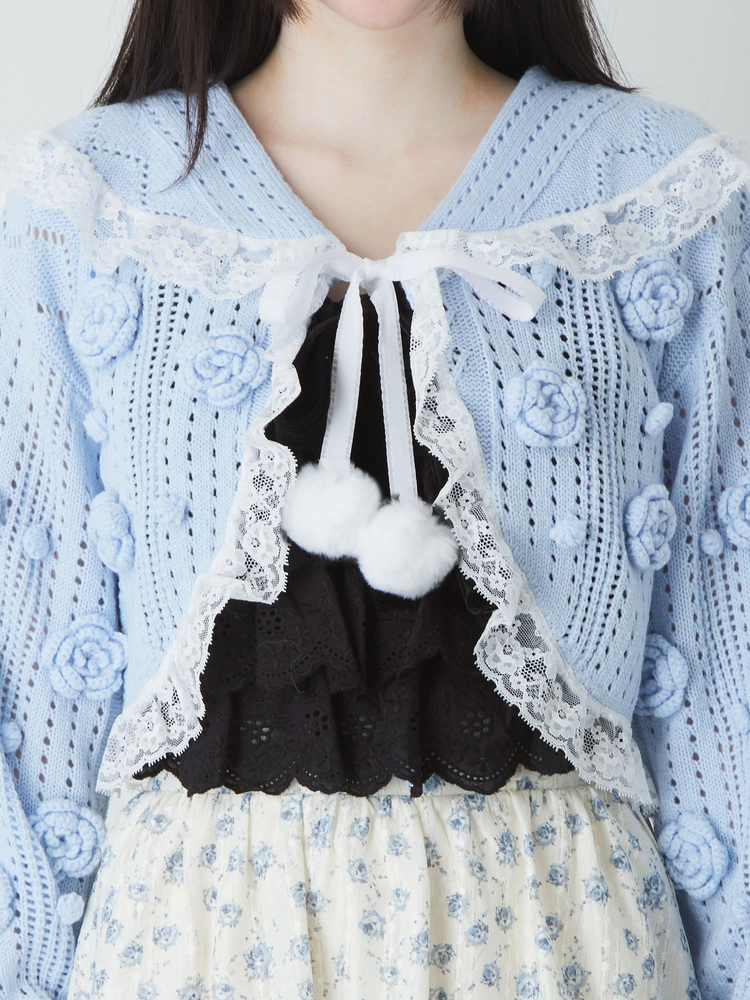 ヴィンテージ アラン編み チロリアンニット　シルバー装飾ボタン アイボリー ヴィンテージ アラン編み チロリアンニット シルバー装飾ボタン