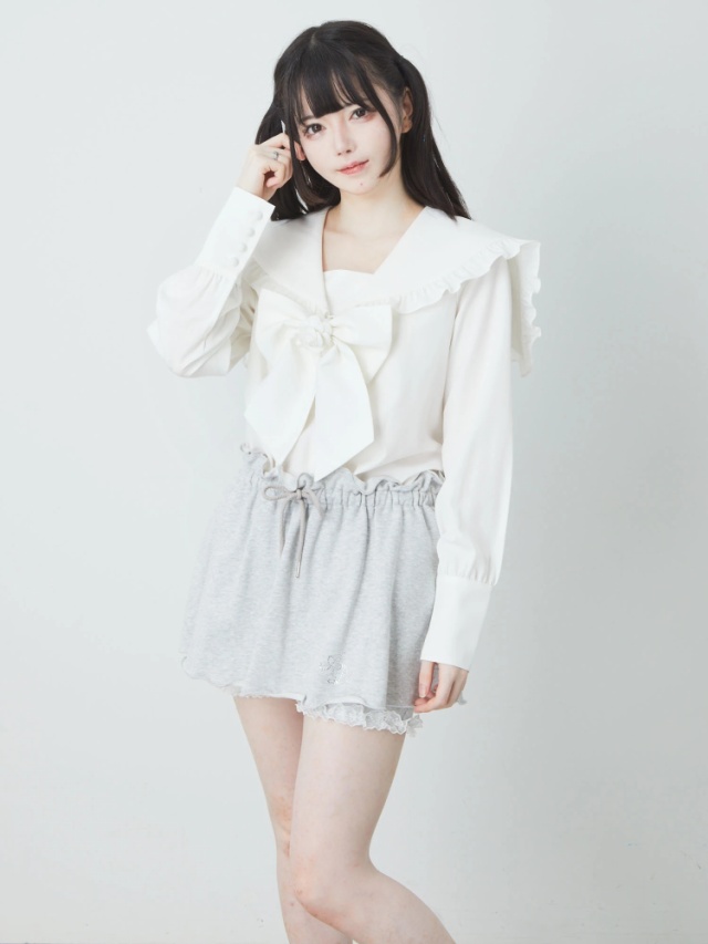 キラキラロゴ裏毛スカパン - Ank Rouge(アンクルージュ)のショート  