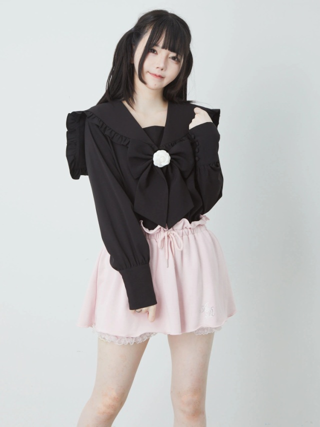 キラキラロゴ裏毛スカパン - Ank Rouge(アンクルージュ)のショート  