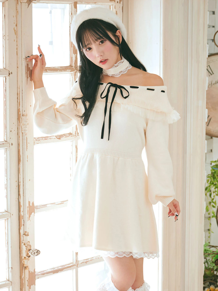 フリルオフショルワンピース再入荷 セール】レディース 2WAY小花柄フリルオフショルワンピース