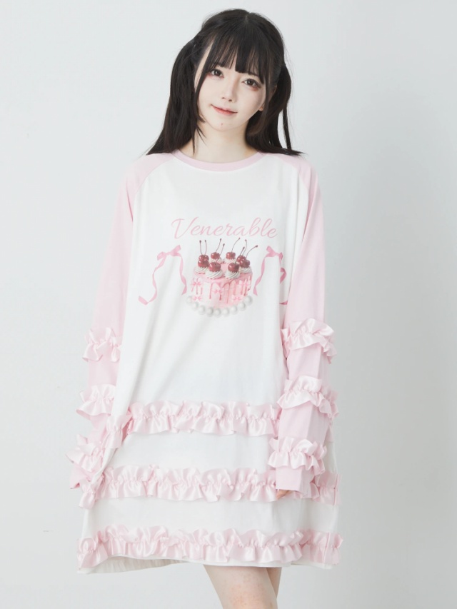 ケーキラグランロンTe - Ank Rouge(アンクルージュ)のTシャツ 