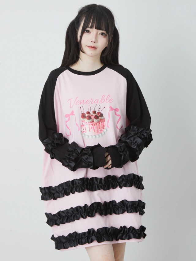 ケーキラグランロンTe - Ank Rouge(アンクルージュ)のTシャツ 