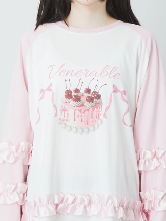 ケーキラグランロンTe - Ank Rouge(アンクルージュ)のTシャツ