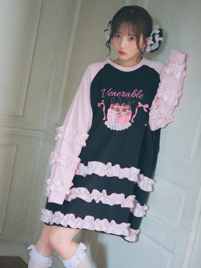 ケーキラグランロンTe - Ank Rouge(アンクルージュ)のTシャツ  