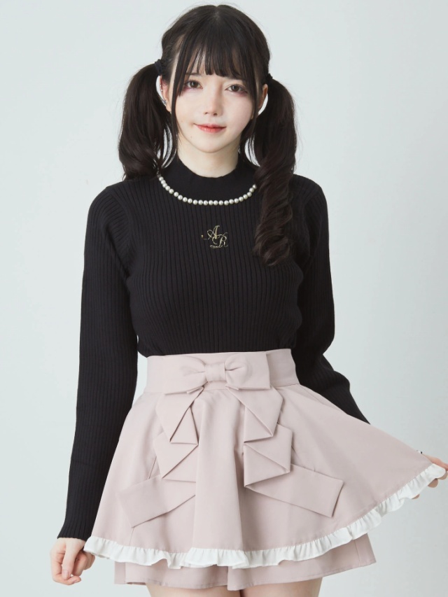 ロゴ刺しゅうニットTOPS - Ank Rouge(アンクルージュ)のニット 