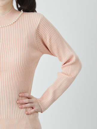 Ank Rouge ロゴ刺繍ニットトップス ロゴ刺しゅうニットTOPS - Ank Rouge(アンクルージュ)のニット