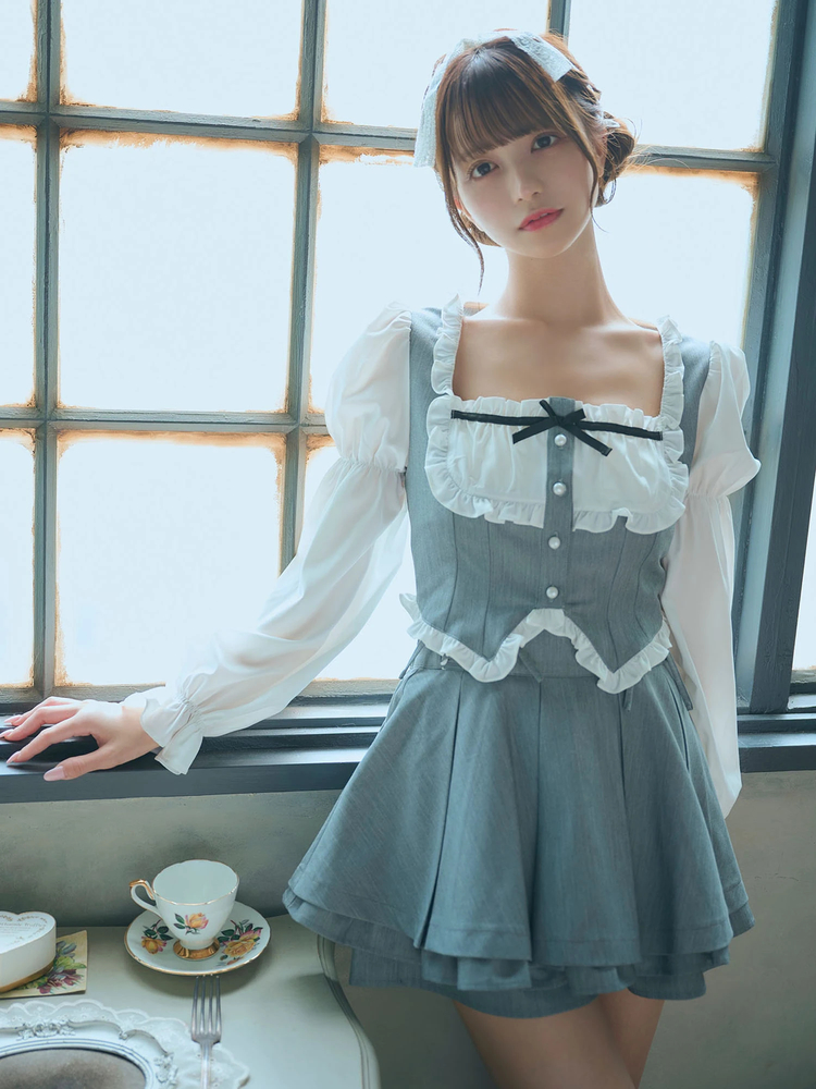 Ank Rouge コルセットティアードJSK ブラック コルセットティアードJSK - Ank Rouge(アンクルージュ)の