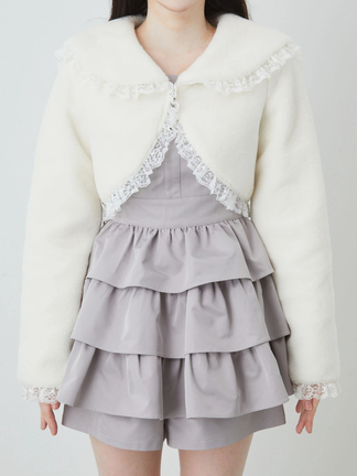GARULA ファーコート ボレロ【平成ギャル】nuts掲載 希少 ベージュ M GARULA ファーコート ボレロ【平成ギャル】nuts掲載 希少 ベージュ M