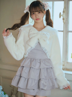 ショートファーボレロコート
