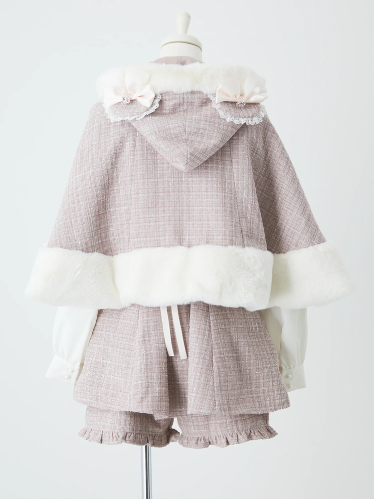 くまちゃんキラキラツイードポンチョ - Ank Rouge(アン