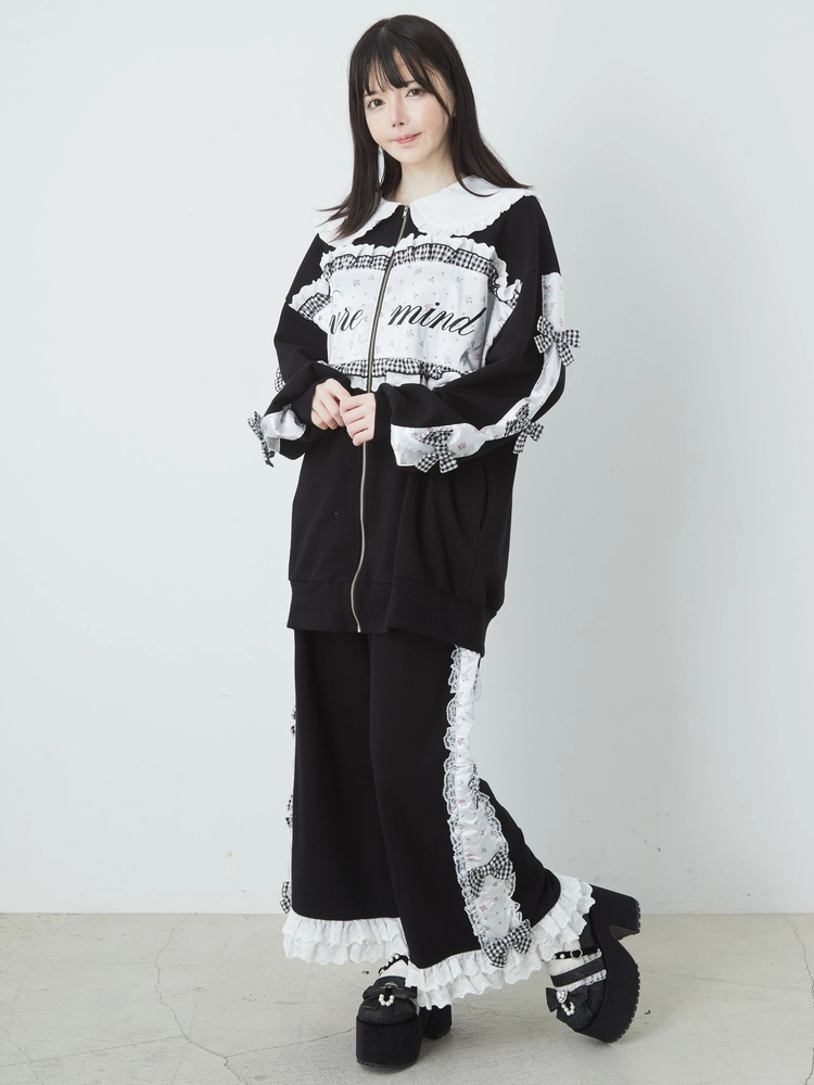 お花裏毛パンツ - Ank Rouge(アンクルージュ)のパンツ｜ファッション