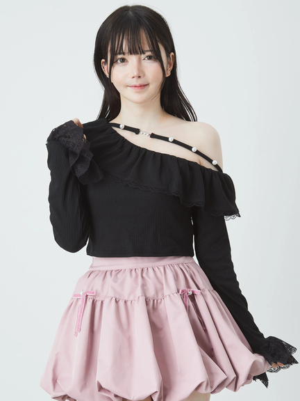 ワンショルテレコTOPS(ホワイト)