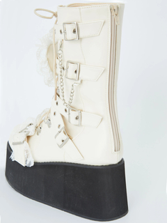 Bemqinハート付き厚底ブーツ