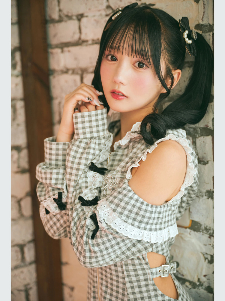Honey myu フリルチェックパーカーワンピ フリルチェックパーカーワンピ グレー | ファッション通販＆メディア