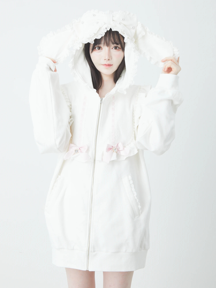 輝く高品質な プリンセスうさちゃんパーカー - Rouge(アンクルージュ)の Ank トップス
