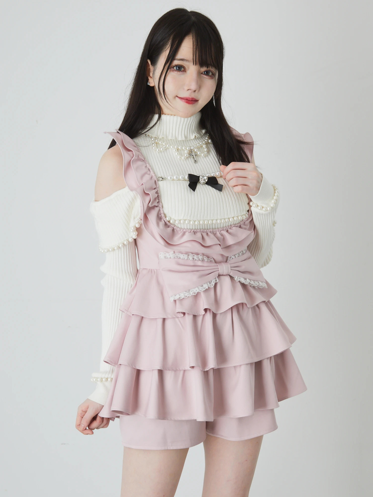 Ank Rouge Strawberry RoseスピンドルパフOP StrawberryRoseスピンドルパフOP - Ank Rouge(アンクルージュ)の