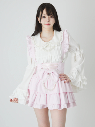 ank rouge BemqinデニムJSK ネイビー　アンクルージュ BemqinデニムJSK - Ank Rouge(アンクルージュ)のワンピース