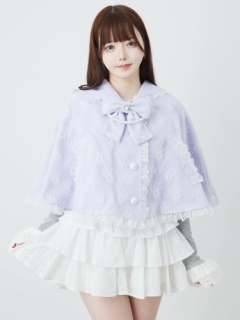 ふくれジャガードポンチョ - Ank Rouge(アンクルージュ)のポンチョ  