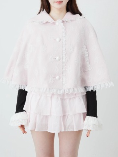 うさちゃんレースポンチョ