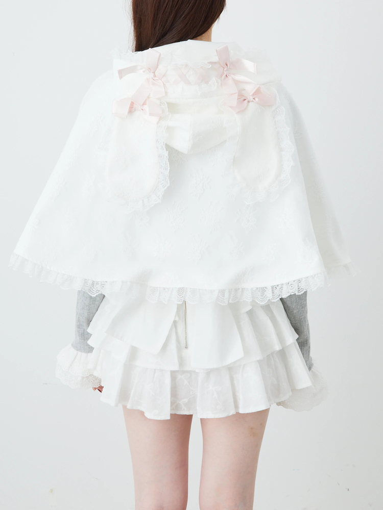 アンクルージュ うさちゃんレ一スポンチョ(ピンク) Ank Rouge(アン