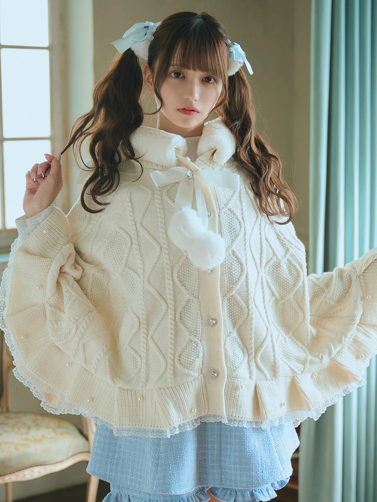 【難あり】teddyリボンケープ (アイボリー) 難あり】teddyリボンケープ (アイボリー) - メルカリ