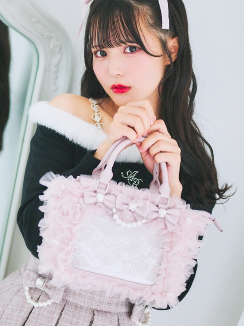 アンクルージュ リボンバニティショルダーバッグ（リボンバニティ 