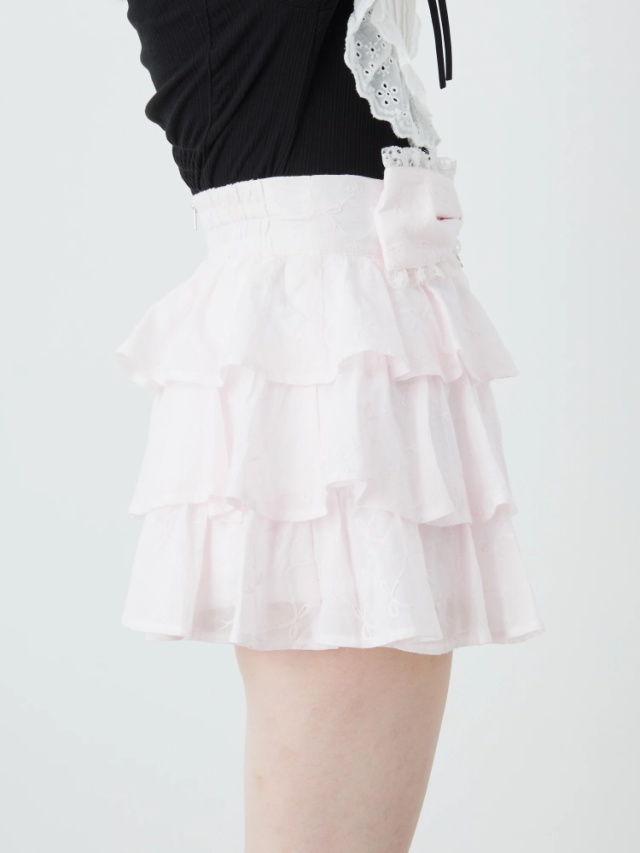 コットンレーススカパン - Ank Rouge(アンクルージュ)のショートパンツ  