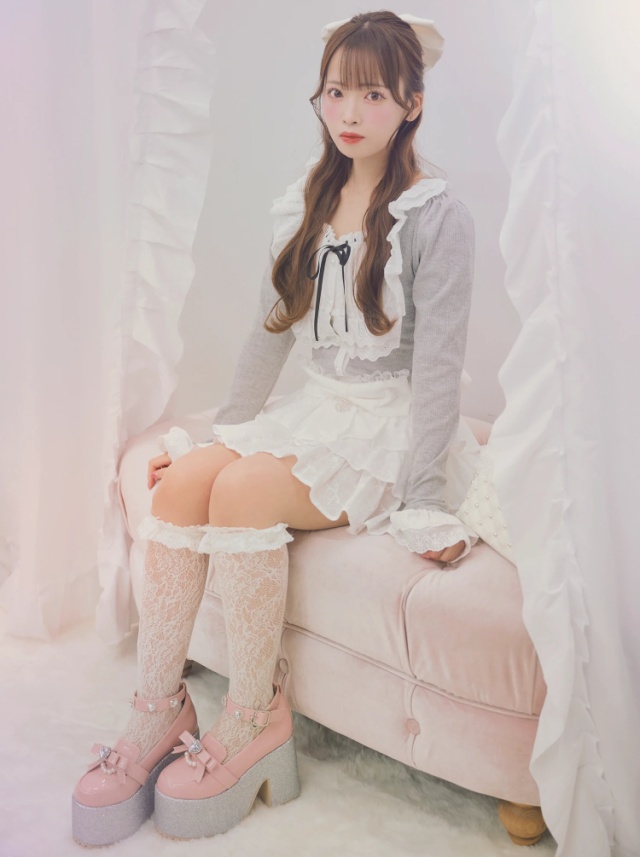 コットンレーススカパン - Ank Rouge(アンクルージュ)のショートパンツ  