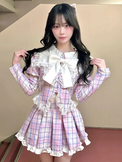 チェックリボンスカパン