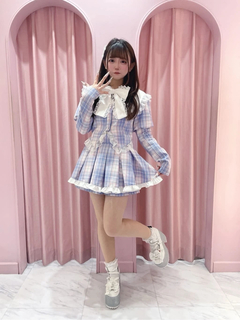 チェックリボンスカパン