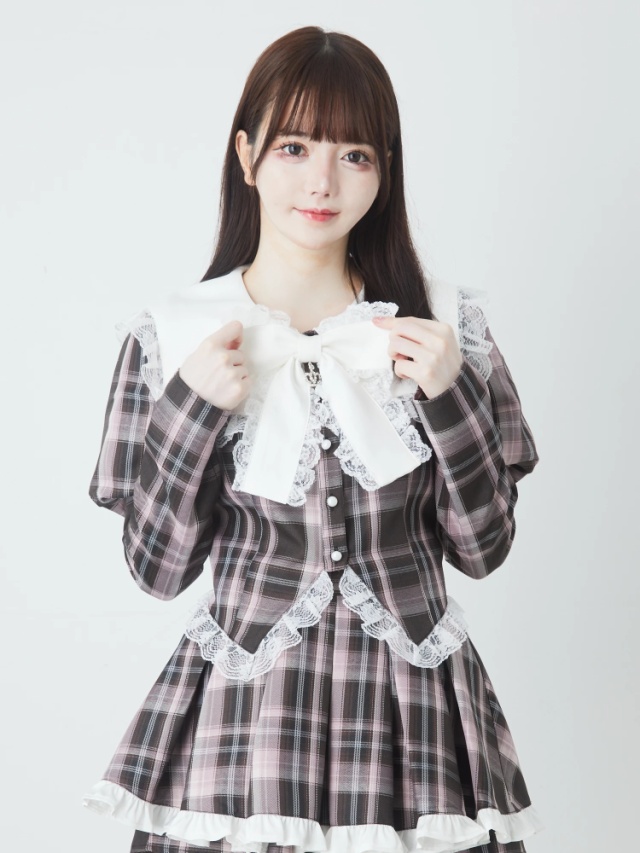 チェックプリンセススリーブTOPS - Ank Rouge(アンクルージュ)のT  