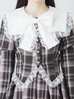 チェックプリンセススリーブTOPS