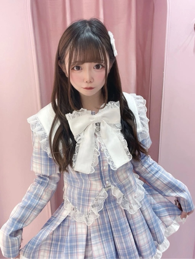 チェックプリンセススリーブTOPS - Ank Rouge(アンクルージュ)のT  