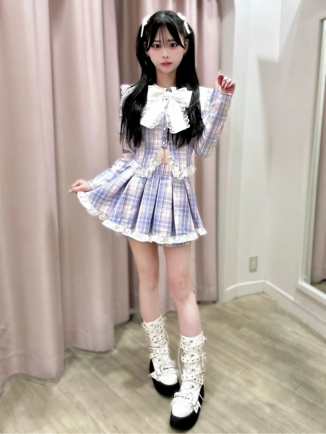 チェックプリンセススリーブTOPS - Ank Rouge(アンクルージュ)のT  