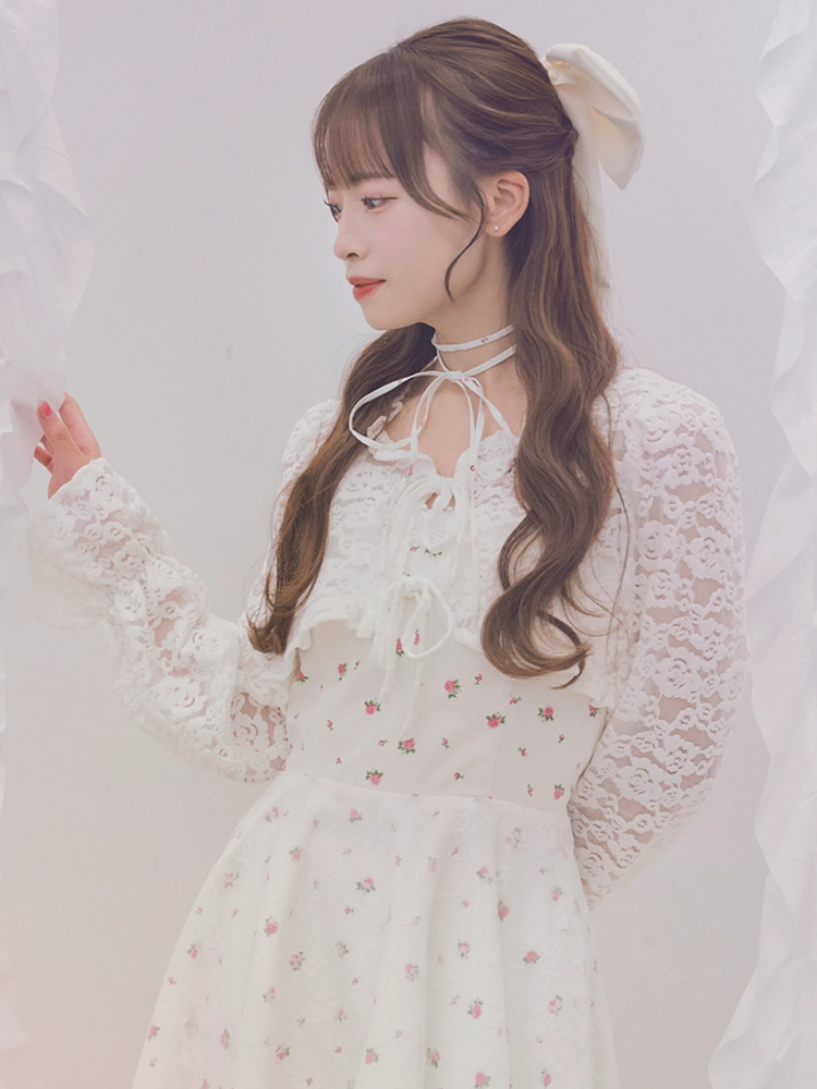 ★ピンクローズ新品レア 近沢レースアボカド 黄 レースカーデ - Ank Rouge(アンクルージュ)のカーデ