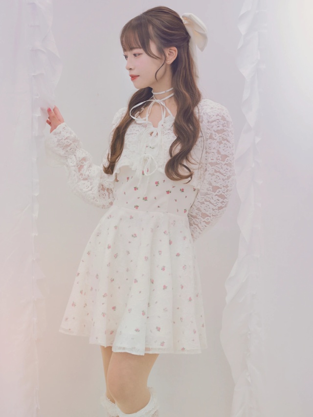 リボンとお花のキャミワンピース - Ank Rouge(アンクルージュ)の  