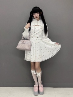 リボンとお花のキャミワンピース