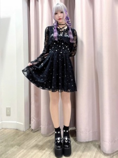 リボンとお花のキャミワンピース