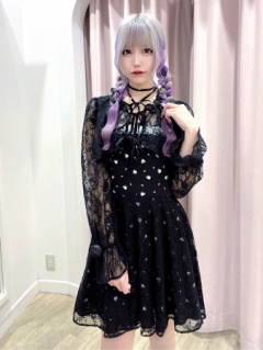 リボンとお花のキャミワンピース
