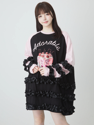 ケーキフリフリロンTE - Ank Rouge(アンクルージュ)のTシャツ