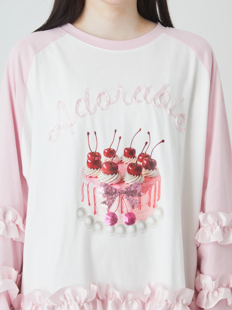 ケーキフリフリロンTE - Ank Rouge(アンクルージュ)のTシャツ