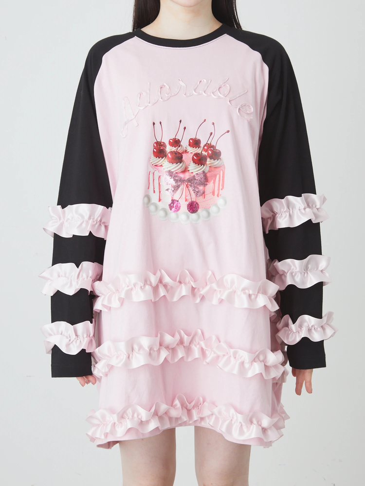 ケーキフリフリロンTE - Ank Rouge(アンクルージュ)のTシャツ