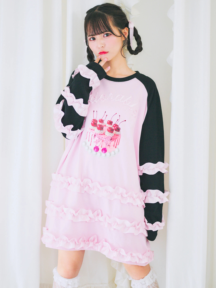 ケーキフリフリロンTE - Ank Rouge(アンクルージュ)のTシャツ
